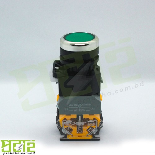Realness Push button switch with lamp