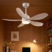 Waqiah Modern 36-Inch BLDC Ceiling Fan With Under Light White