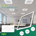 24x24 Inch Slim Panel Light | Bright, Energy-Efficient LED Ceiling Light (Warm)