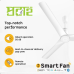  Atomberg Aris Contour Smart IoT 48" BLDC Ceiling Fan  (Marble White)
