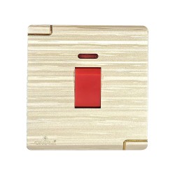 20A DP SWITCH NEO 500 ALFAROSE OM9 SERIES GOLDEN