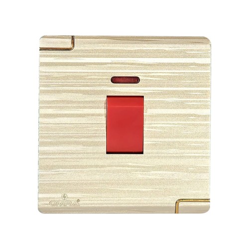 20A DP SWITCH NEO 500 ALFAROSE OM9 SERIES GOLDEN