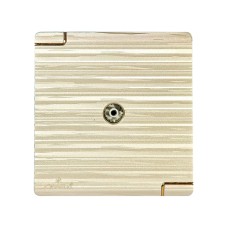 TV SWITCH SOCKET GANG ALFAROSE OM9 GOLDEN