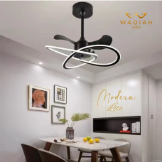 Waqiah Modern Lite Black 24 inch invisible fan Waqiah Modern Lite Black 24 inch invisible fan