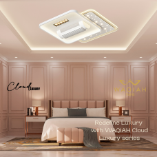 WAQIAH Cloud Luxury Bladeless Ceiling Fan With Light  Sqire 1320
