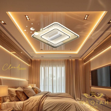 WAQIAH Cloud Luxury Bladeless Ceiling Fan With Light  Squire  88003