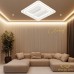 WAQIAH Cloud Bladeless Ceiling Fan With Light  Square