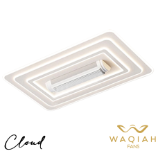WAQIAH Cloud Plus Bladeless Ceiling Fan With Light  Rectangular 