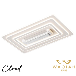 WAQIAH Cloud Plus Bladeless Ceiling Fan With Light  Rectangular 