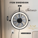 23" Wall Mount WAQIAH "Intense" Fan with Remote Control, Quiet 6 Speed Wall Mounted Fan with Light and Timer, 3 Color Dimmable, 360° Adjustable Tilt Plug in Wall Fan for Outdoor, Restaurant, Factory,Rooftop and Indoor
