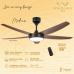 WAQIAH 5 Blade Undelight 56 inch Luxury Ceiling Fan Modern 