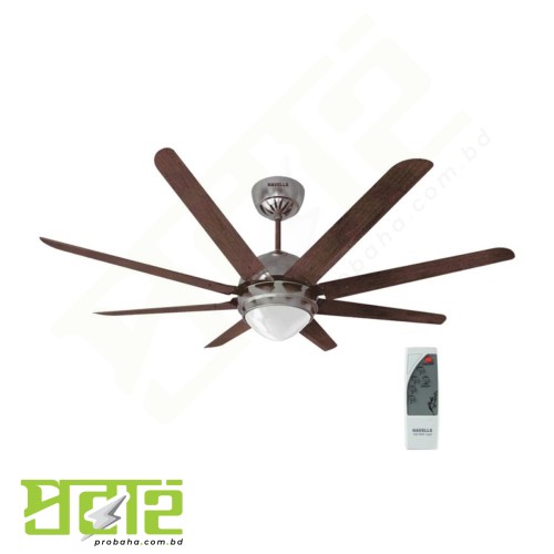 Havells Octet Underlight 53" Ceiling Fan (Brushed Nickel-Wenge)