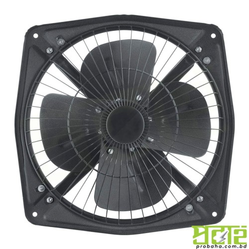 Metal exhaust fan with goodbye oil and dust lacquer on the blades