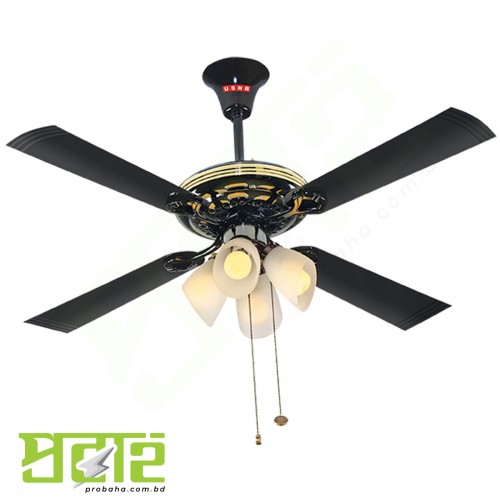 Usha Ceiling Fan FONTANA MAPLE  Black Chrome