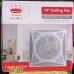 False ceiling air circulation fan Crown with light