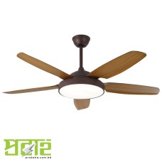 modern wood ceiling fan with light Dark Wood