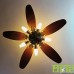 Polycab Superia SP02 48" Designer Remote Control BLDC Underlight Ceiling Fan (Antique Copper Rosewood) 