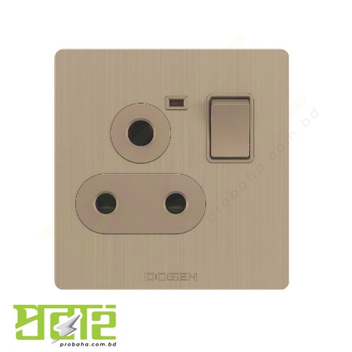 Dosen 3 Pin Multy Socket Round (AC Socket) Magnum Gold