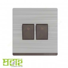 Dosen Ornate Brown 2 Gang Switch