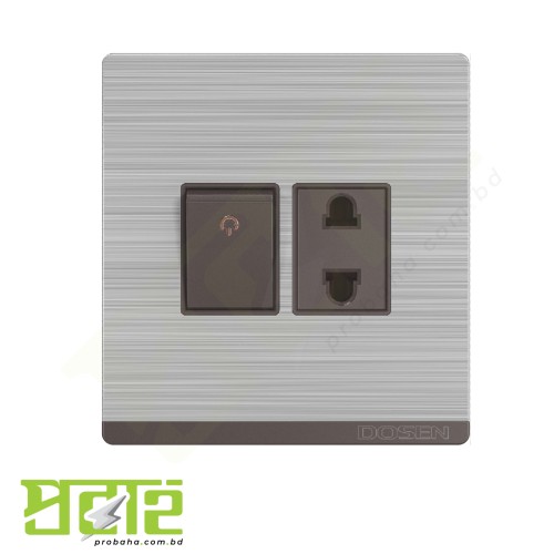 Dosen Ornate Brown 2 pin Switch Socket