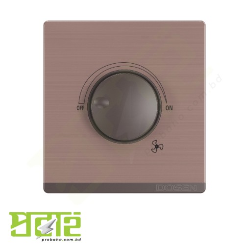 Dosen Ornate Brown Fan Dimmer Without Switch