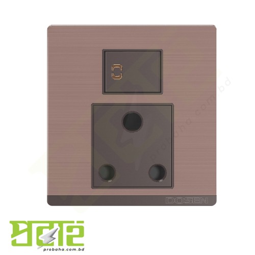 Dosen Ornate Rose 3 pin AC Socket