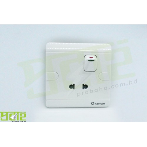 Orange 2 pin Switch Socket