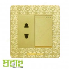 Wener Gold 2 pin Switch Socket