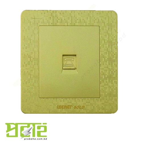 Wener Gold Telephone Socket