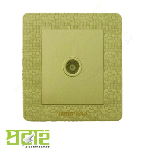 Wener Gold TV Socket